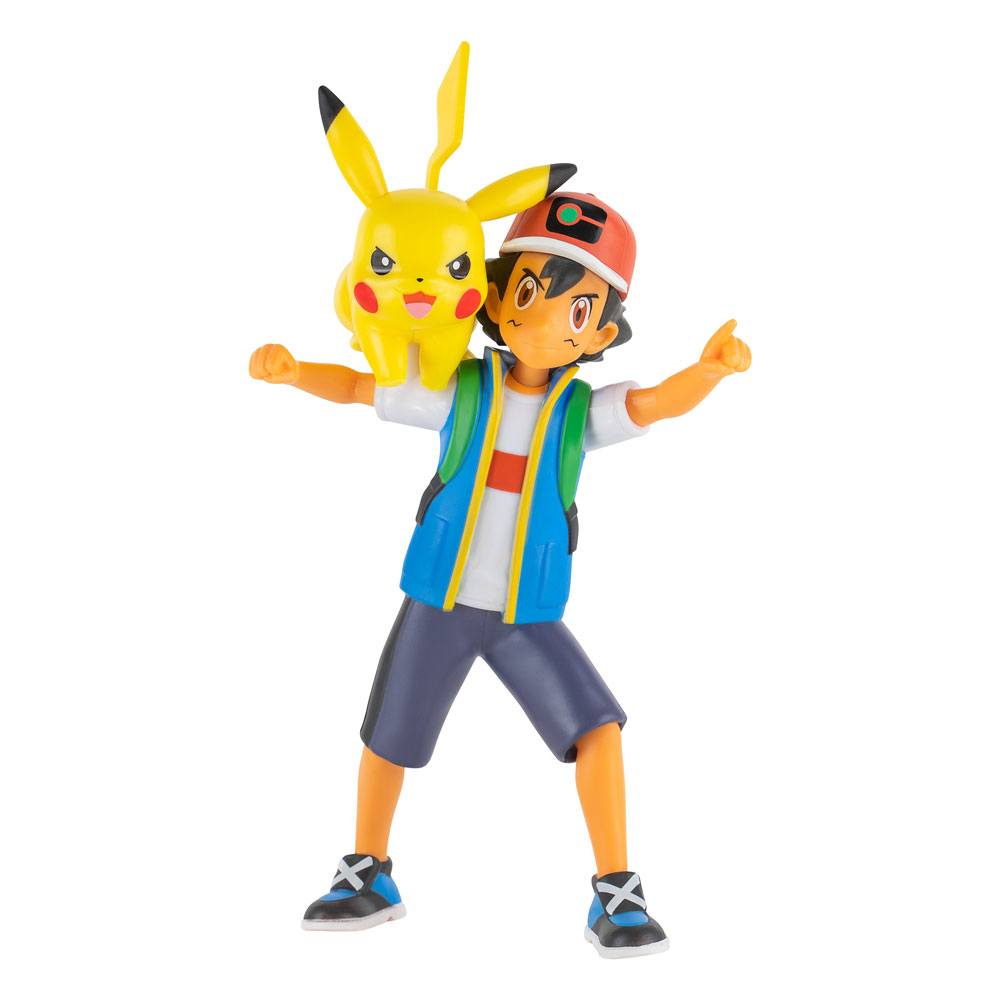 Pokemon Battle feature figur - Ash + Pikachu - 10 cm