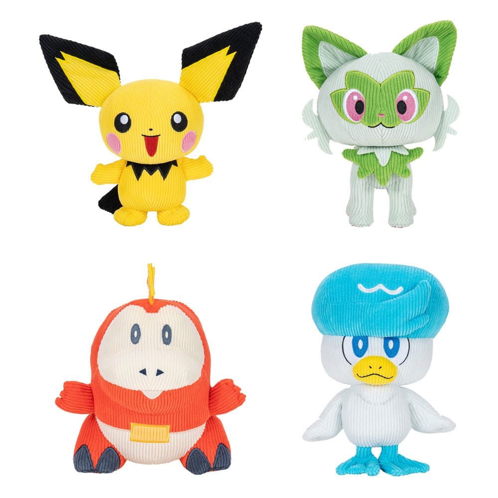 Pokémon Select Plush Figures Corduroy 20 cm Assortment (6)