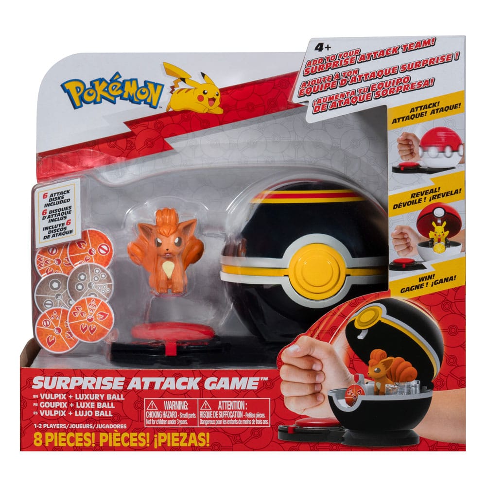Pokémon Surprise Attack Game Vulpix with Luxury Ball