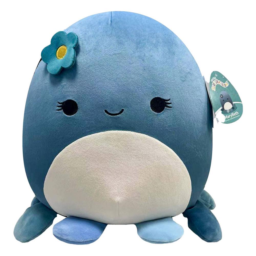 Squishmallows Blue Octopus With Flower 30cm