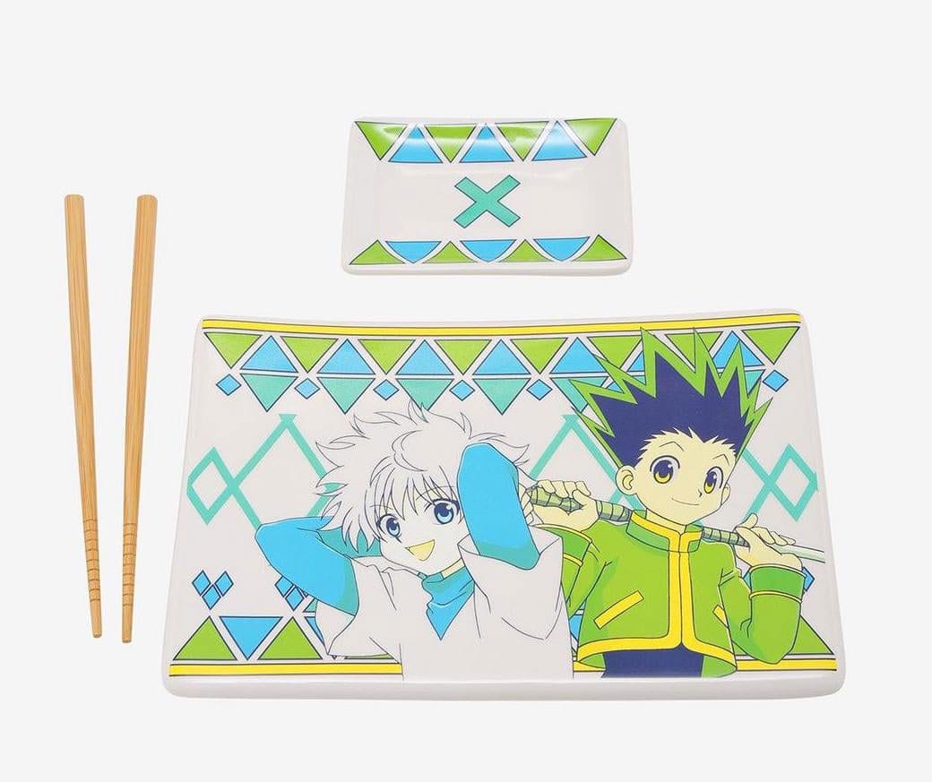 Hunter x Hunter Ceramic Sushi Set with Chopsticks Gon & Killua