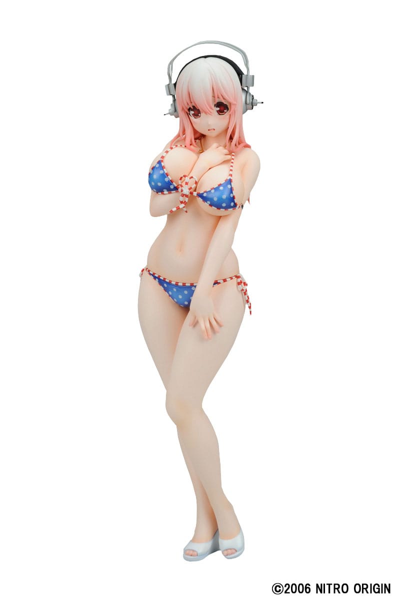 Nitro Super Sonic PVC Statue 1/6 Super Sonico Paisura Bikini Ver. Re-Run 28 cm