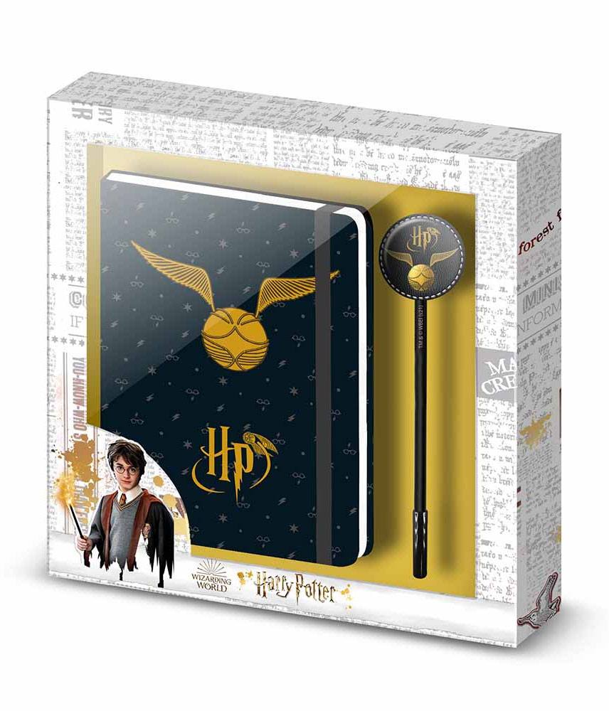 Harry Potter - Notebook with Pen - Gift Set - Golden Wings - 100 pagina's