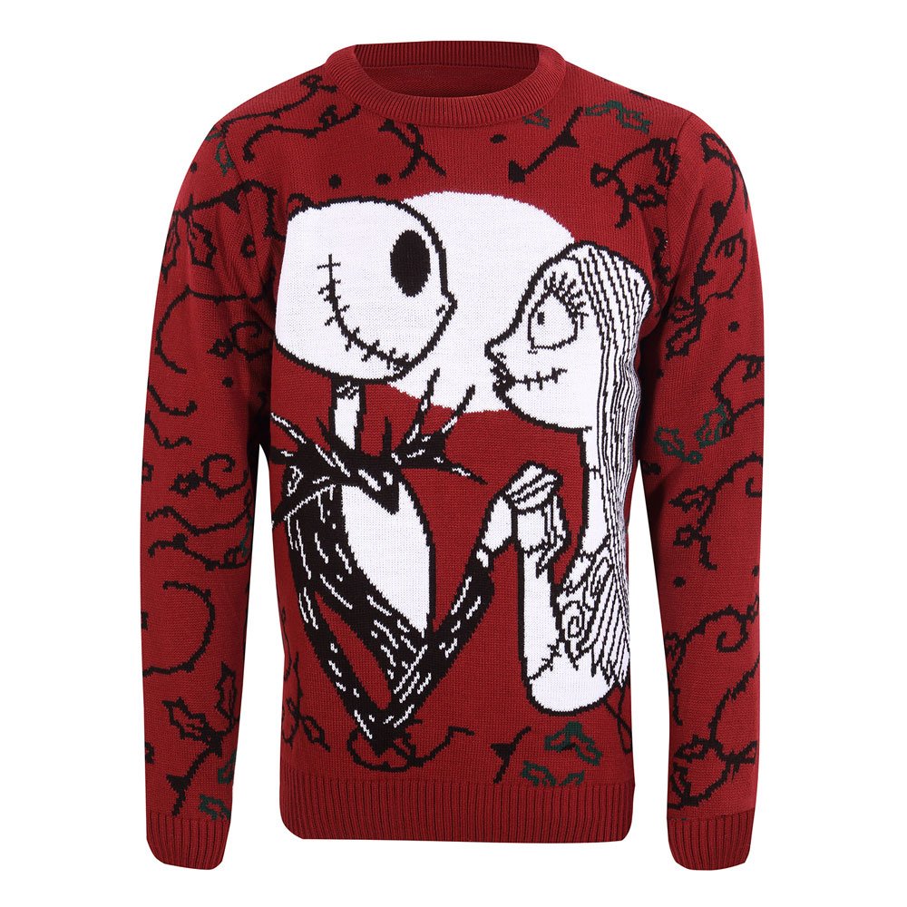 Nightmare Before Christmas Sweatshirt Christmas Jumper Jack and Jally Size S