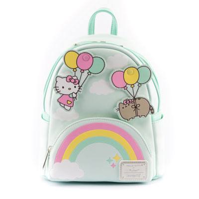 Loungefly Balloons and Rainbow Backpack - Loungefly - Pusheen x Hello Kitty
