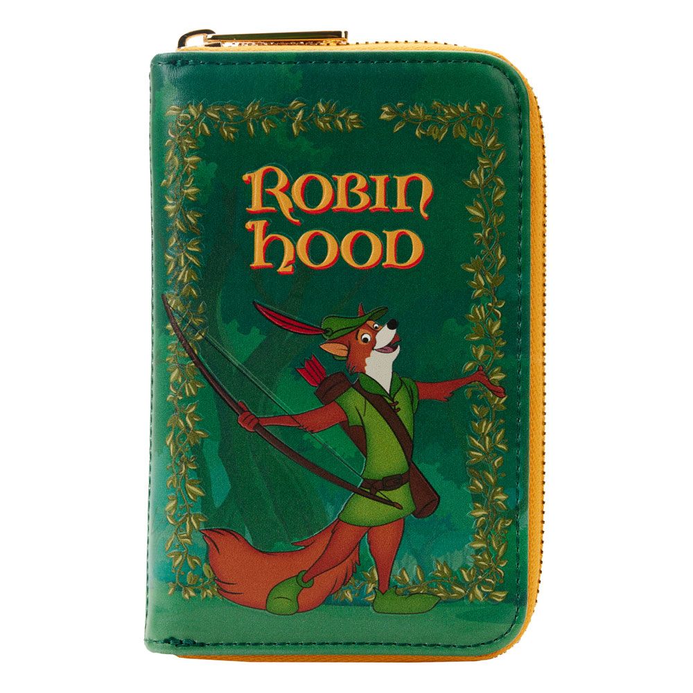 Loungefly: Disney Klassiek Boek - Robin Hood Ritssluiting Portemonnee