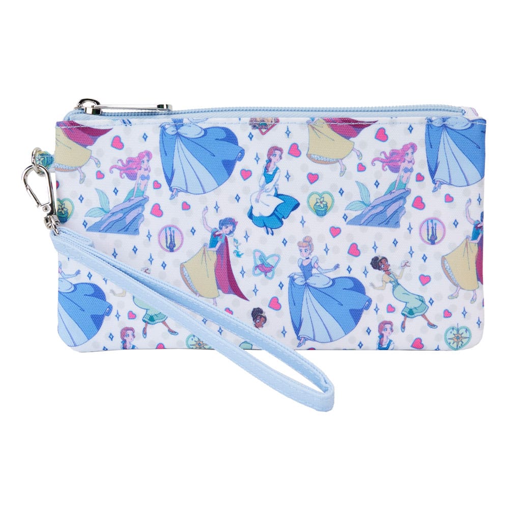 Loungefly Disney By Loungefly Wallet Princess Manga Style AOP Wristlet - Picture 1 of 1