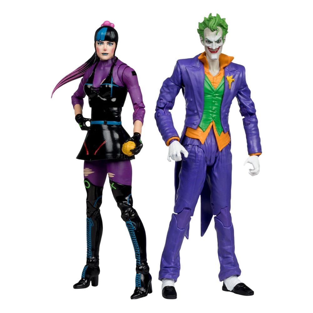 DC Multiverse Action Figures Pack of 2 The Joker & Punchline 18 cm