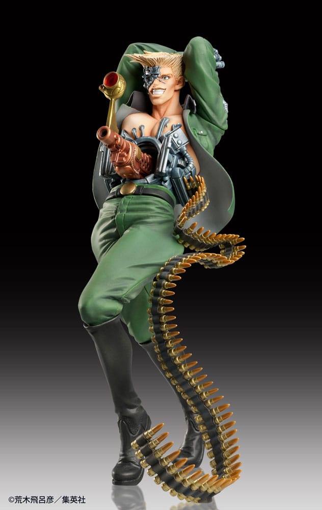 JoJo's Bizarre Adventure Part 2 : Battle Tendency PVC Statue Legend Rudol von Stroheim 18 cm