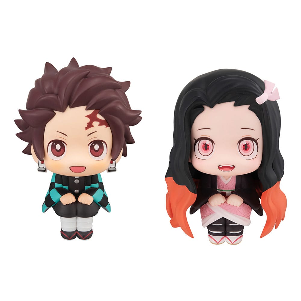 Demon Slayer: Kimetsu no Yaiba Look Up PVC Statue Tanjiro Kamado Sharp face Ver. & Nezuko Kamado Conquered the sun Ver. 11 cm (with gift)