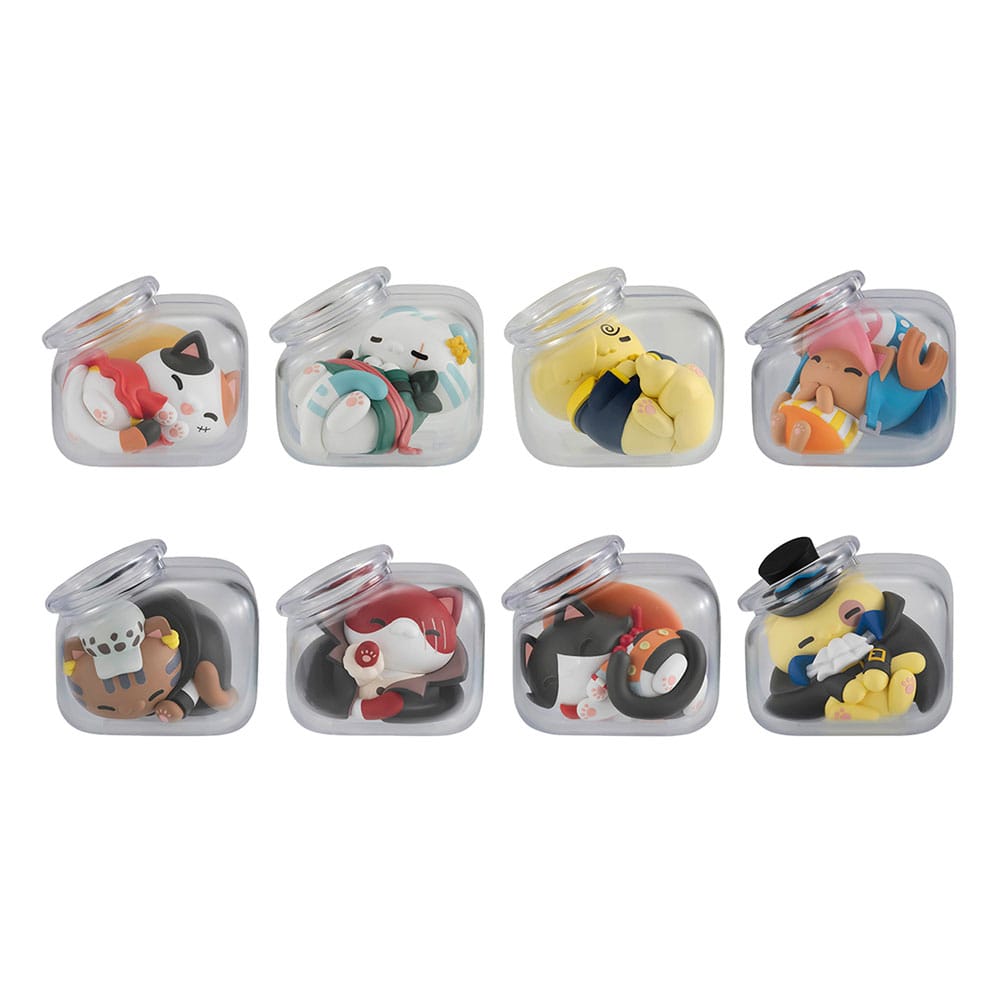 One Piece Mega Cat Project Trading Figure Good Night NyanPieceNyan! 3 cm Assortment (8)