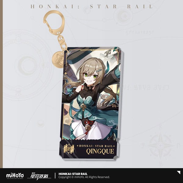 Honkai: Star Rail Character Akryl Nøglering - Qingque 9 cm