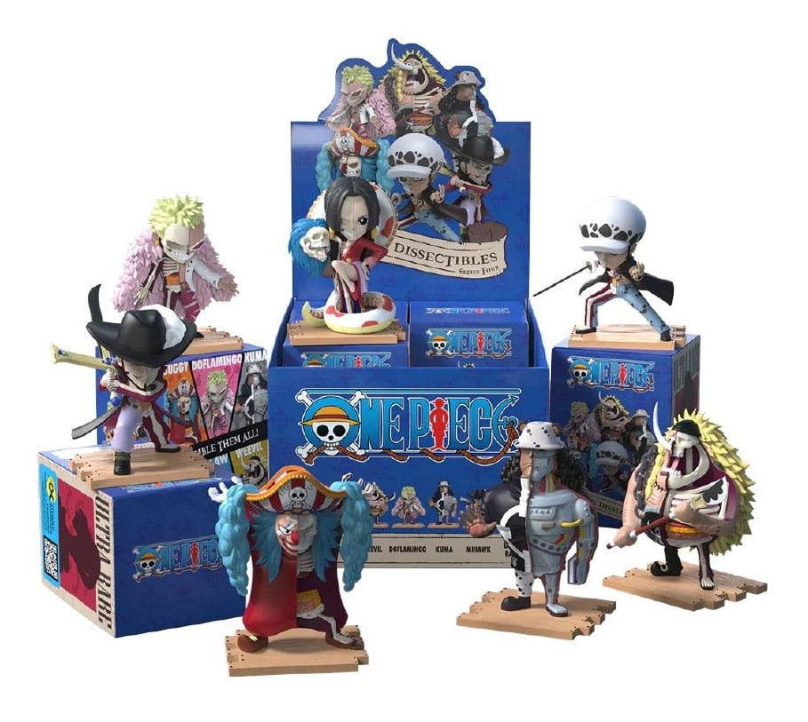 One Piece: Freeny's Hidden Dissectibles Warlords Edition 4 inch Vinyl Figure Blind Box Assortment (6)