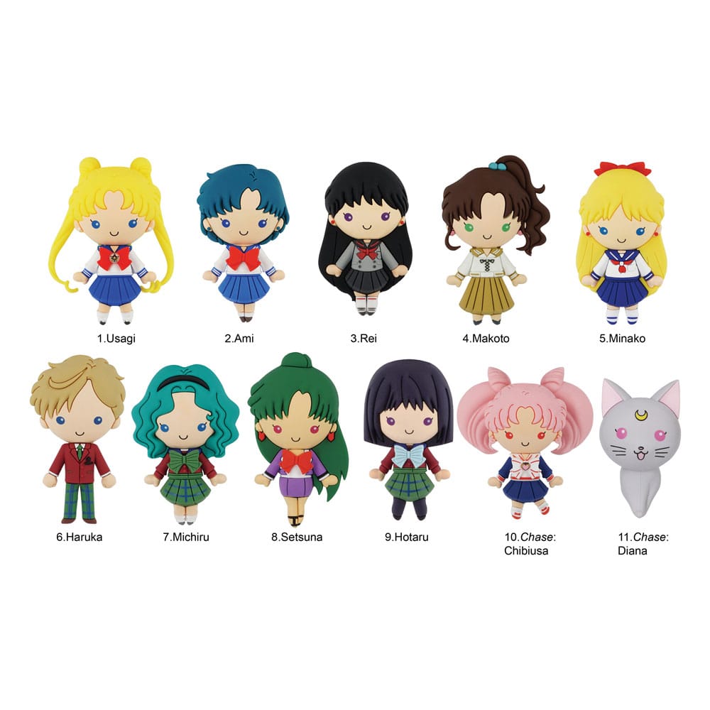 Sailor Moon 3D PVC Bag Clips Series 3 Display (24)