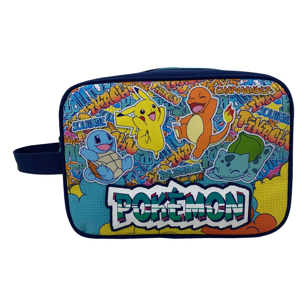 Pokemon - Toilettas - 25x9x19cm - Pikachu - Squirtle - Charmander - Bulbasaur