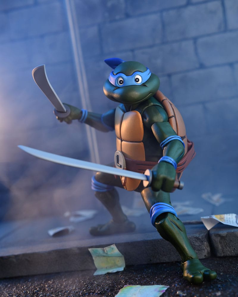 Teenage Mutant Ninja Turtles (Cartoon) Action Figure Ultimate Leonardo VHS 18 cm