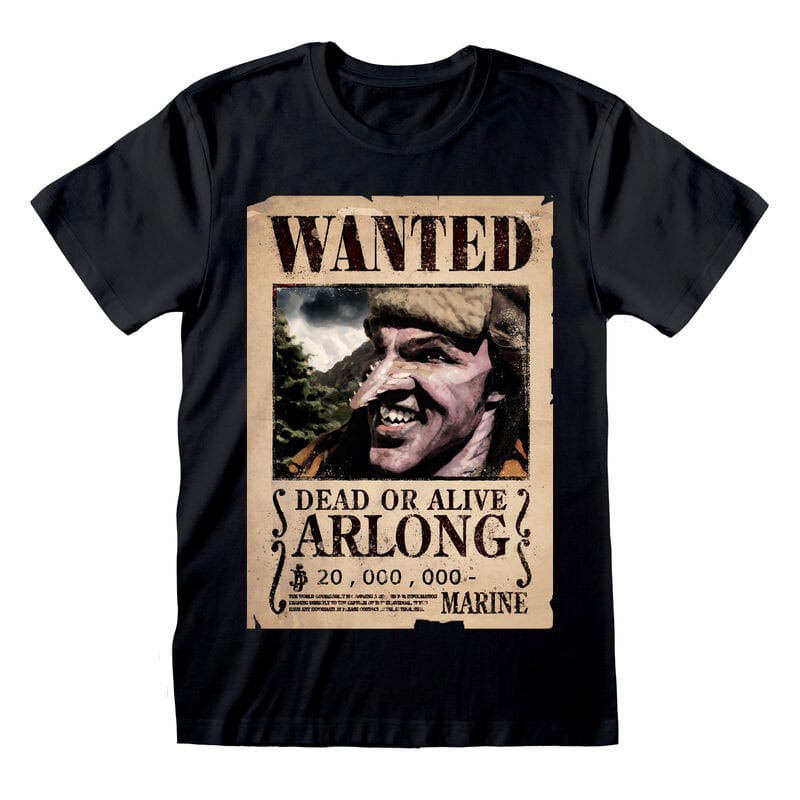 One Piece T-Shirt Arlong Wanted Poster Size S