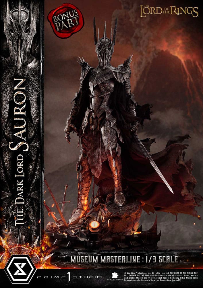 Lord of the Rings Museum Masterline Series Statue 1/3 The Dark Lord Sauron Bonus Version 117 cm