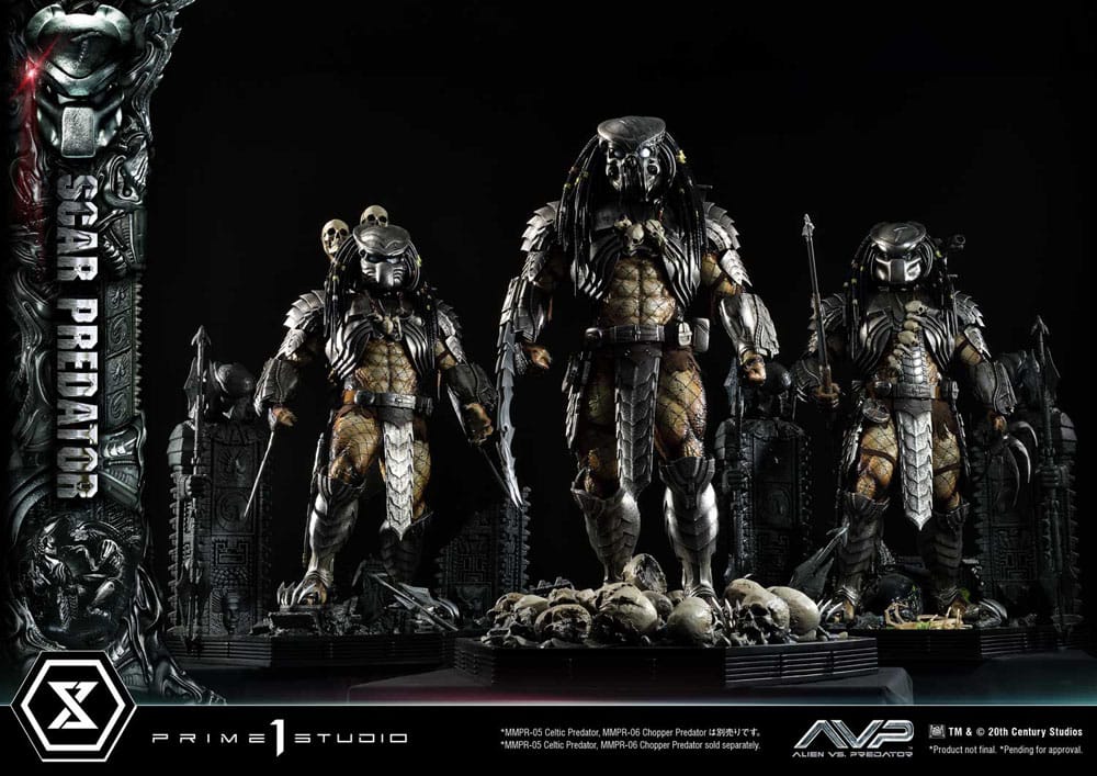 The Alien vs. Predator Museum Masterline Series Statue 1/3 Scar Predator 93 cm