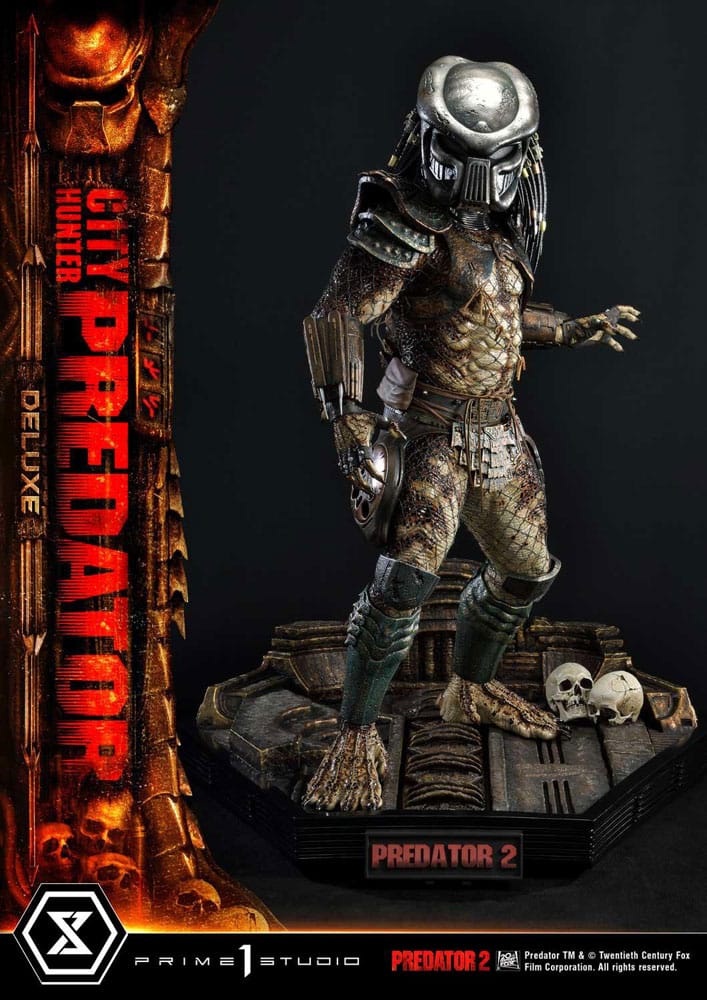 Predator 2 Museum Masterline Statue 1/3 City Hunter Predator Deluxe Version 105 cm