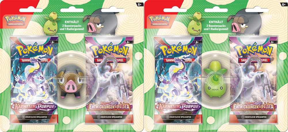 Pokémon TCG Back to School Eraser Blister Display (12) *German Version*