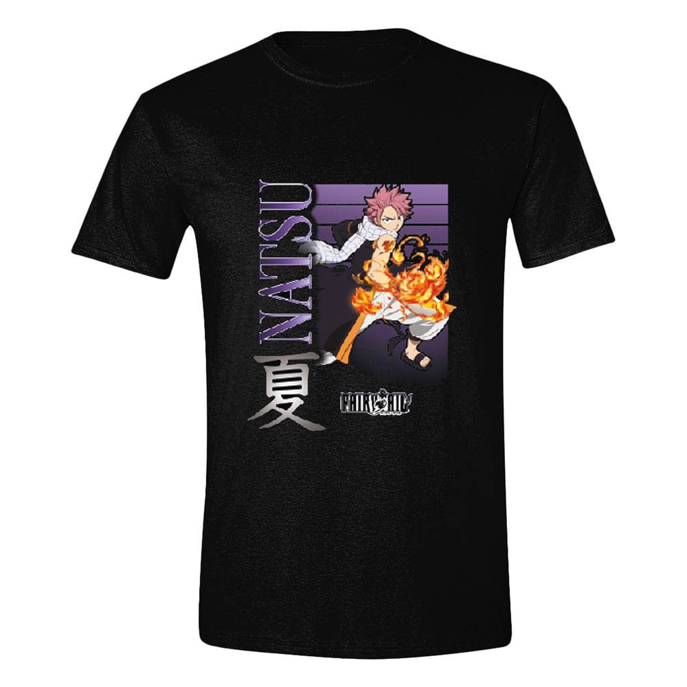 Fairy Tail Natsu Kanji Black T-Shirt - S