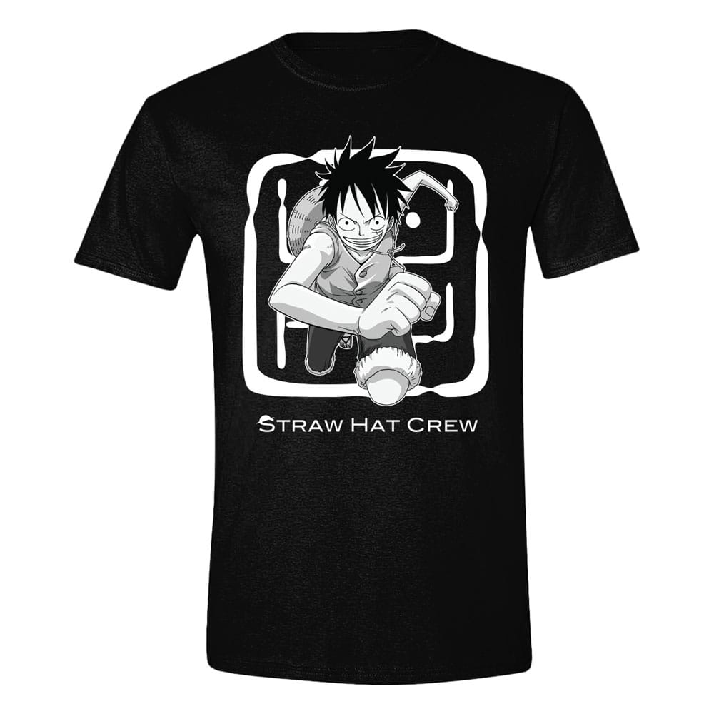 One Piece Luffy Jumping T-Shirt L