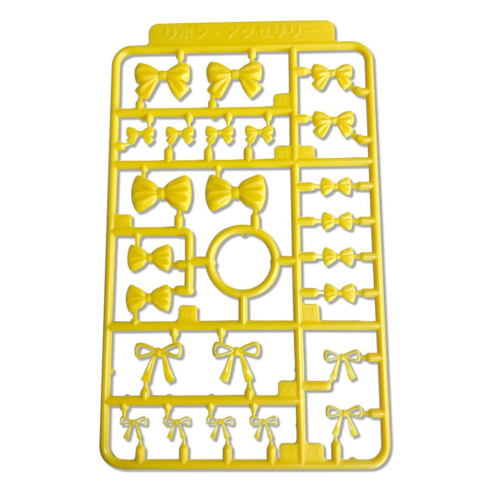 Original Character 1/80 Plastic Model Kit Ribbon Accessary3 (Yellow) 2 cm