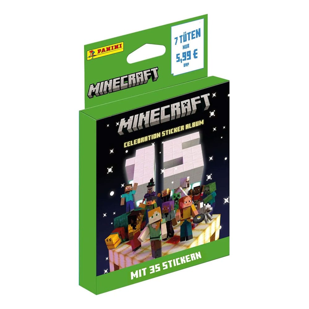 Minecraft Sticker Collection Eco-Blister 15th Anniversary Celebration *German Version*