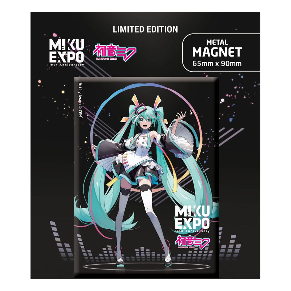 Hatsune Miku Fridge Magnet Miku Expo 10th Anniversary Art by Iwato Ver. Limited Edition