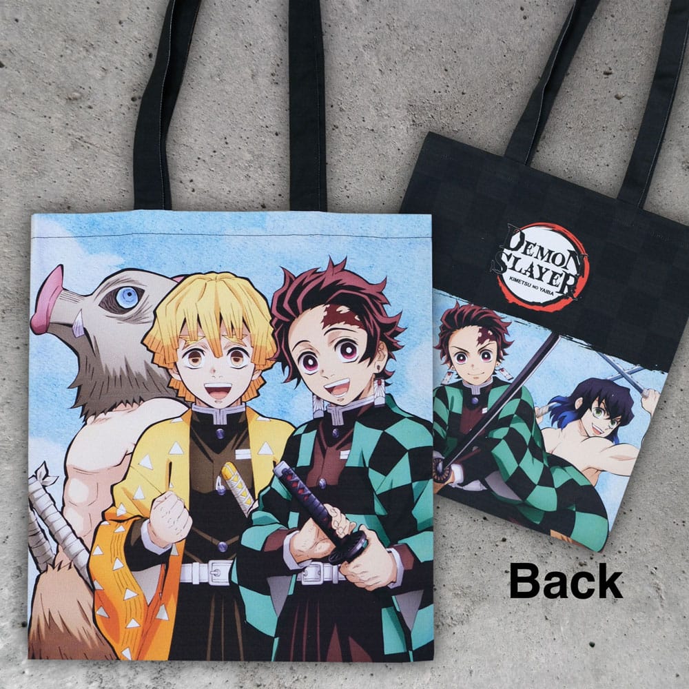 Demon Slayer: Kimetsu no Yaiba Tote Bag Inosuke, Zenitsu, Tanjiro