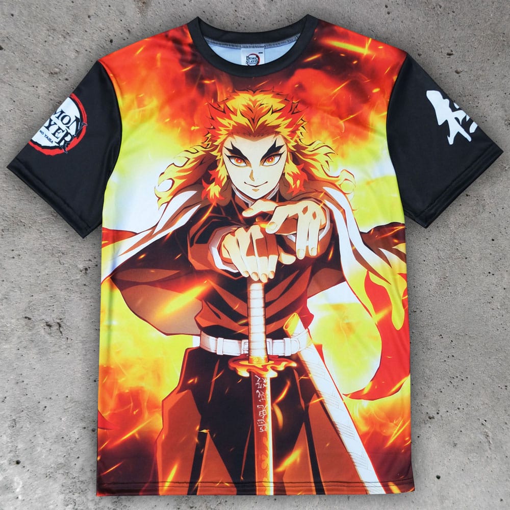 Demon Slayer: Kimetsu no Yaiba T-Shirt Kyojuro Rengoku Size M