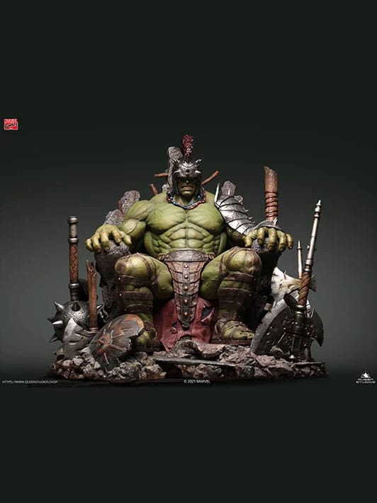 Queen Studios Marvel Comics Statue 1/4 Green Scar Hulk Premium Version ...