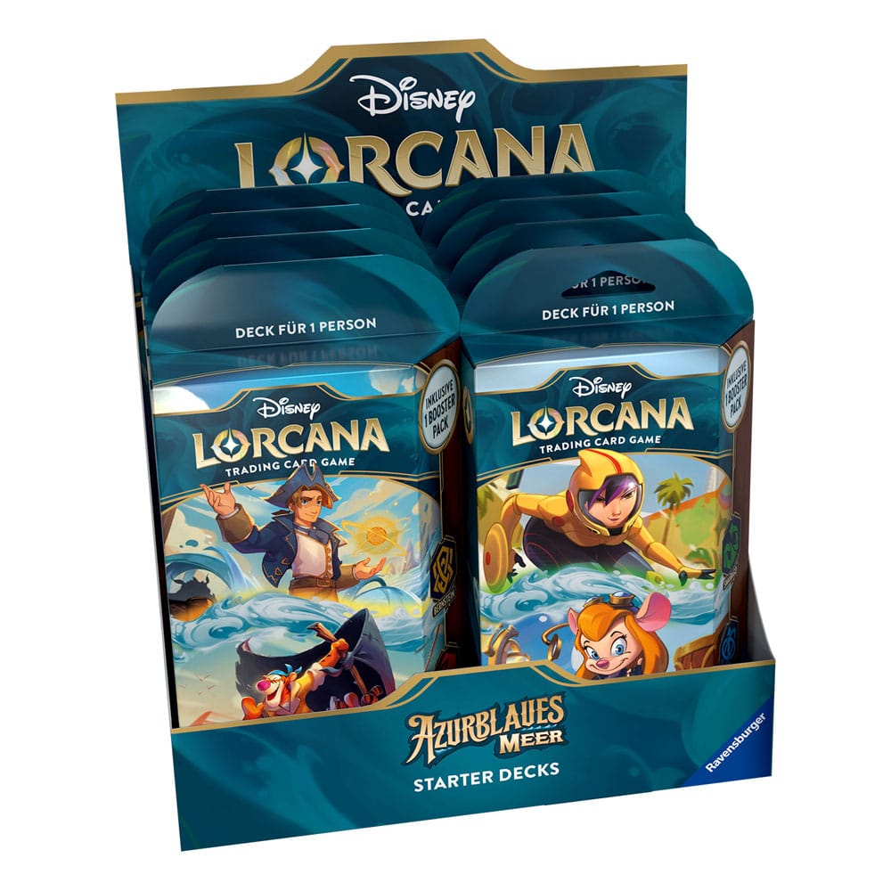 Disney Lorcana TCG Azurblaues Meer Starter Decks Display (8) *German Edition*