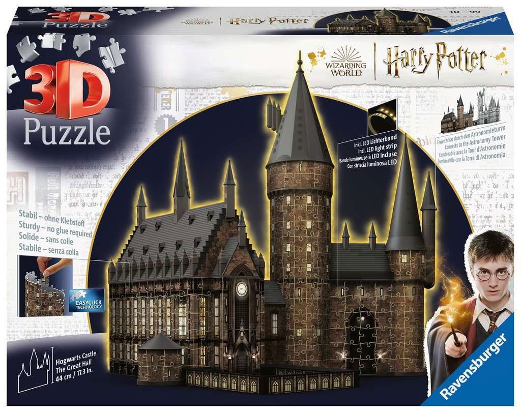 Harry Potter 3D Puzzle Hogwarts Castle: Great Hall - Night Edition (540 Pieces)
