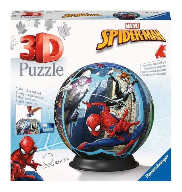 Marvel 3D Puzzle Spider-Man Puzzle Ball (72 Pieces)