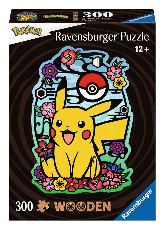 Ravensburger Pokemon WOODEN Pikachu Jigsaw Puzzle - 300 Pieces - Picture 1 of 1