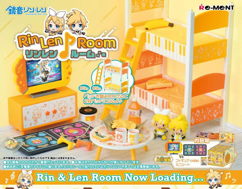 Hatsune Miku Mini Figures Rin Len Room Display (6)