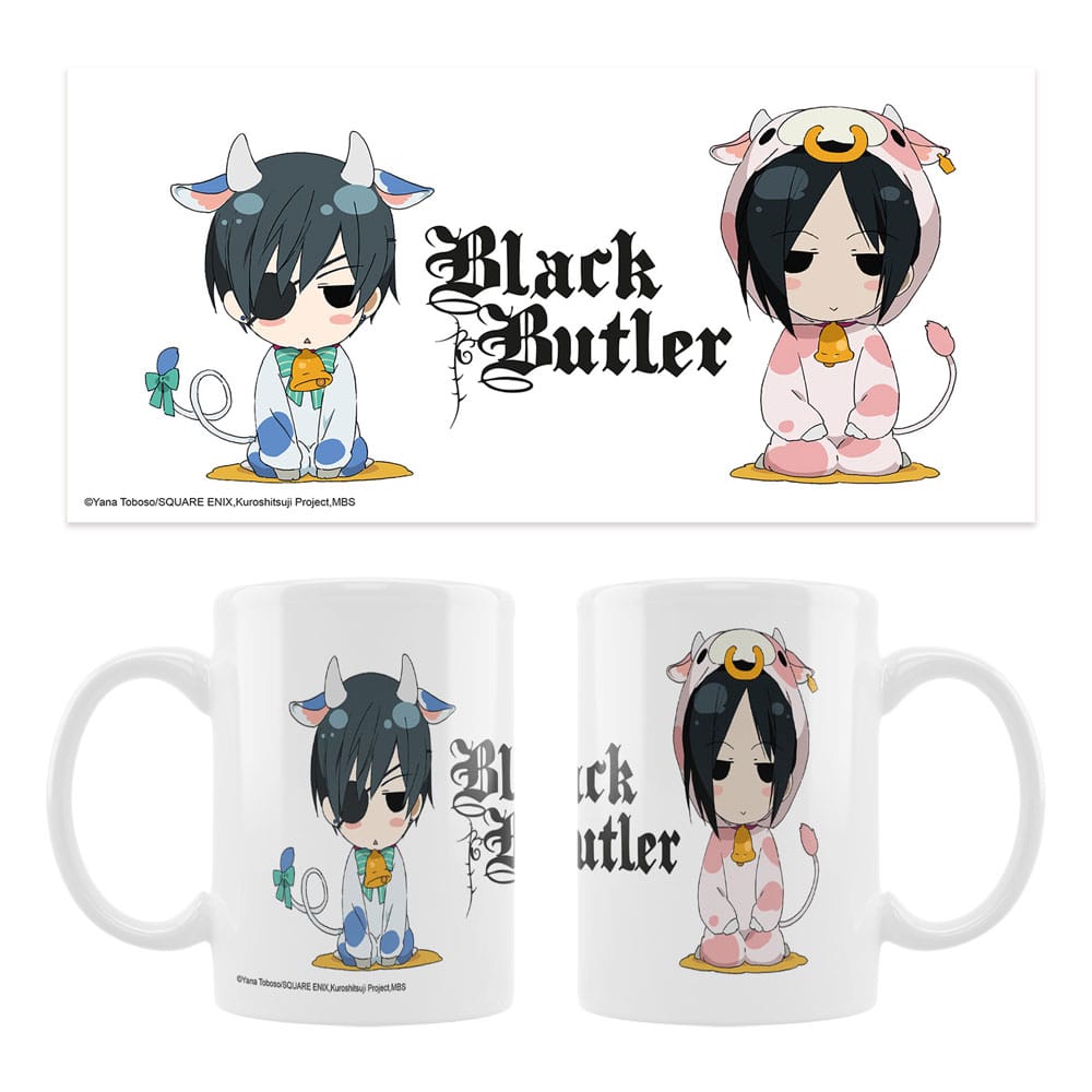 Sakami Merchandise Black Butler Ceramic Mug Cow Costumes - Afbeelding 1 van 1