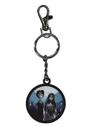 Corpse Bride Metal Keychain Couple & Logo