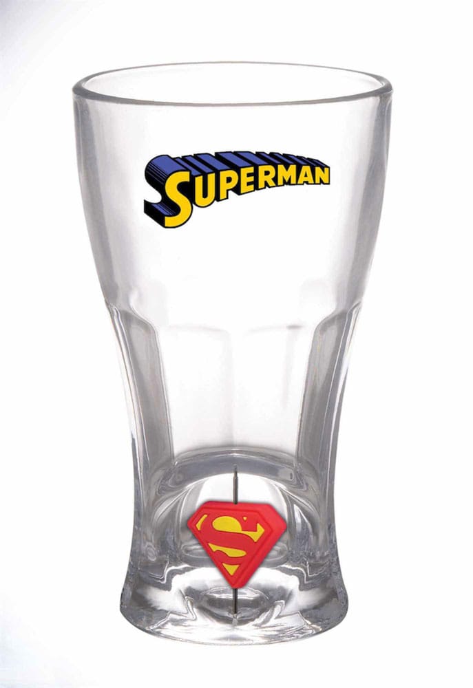 SD Toys DC Comics Glass Superman Rotating 3D Logo - Picture 1 of 1