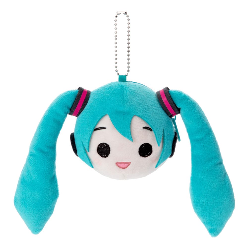 Hatsune Miku Plush Keychain Miku Face 13 cm