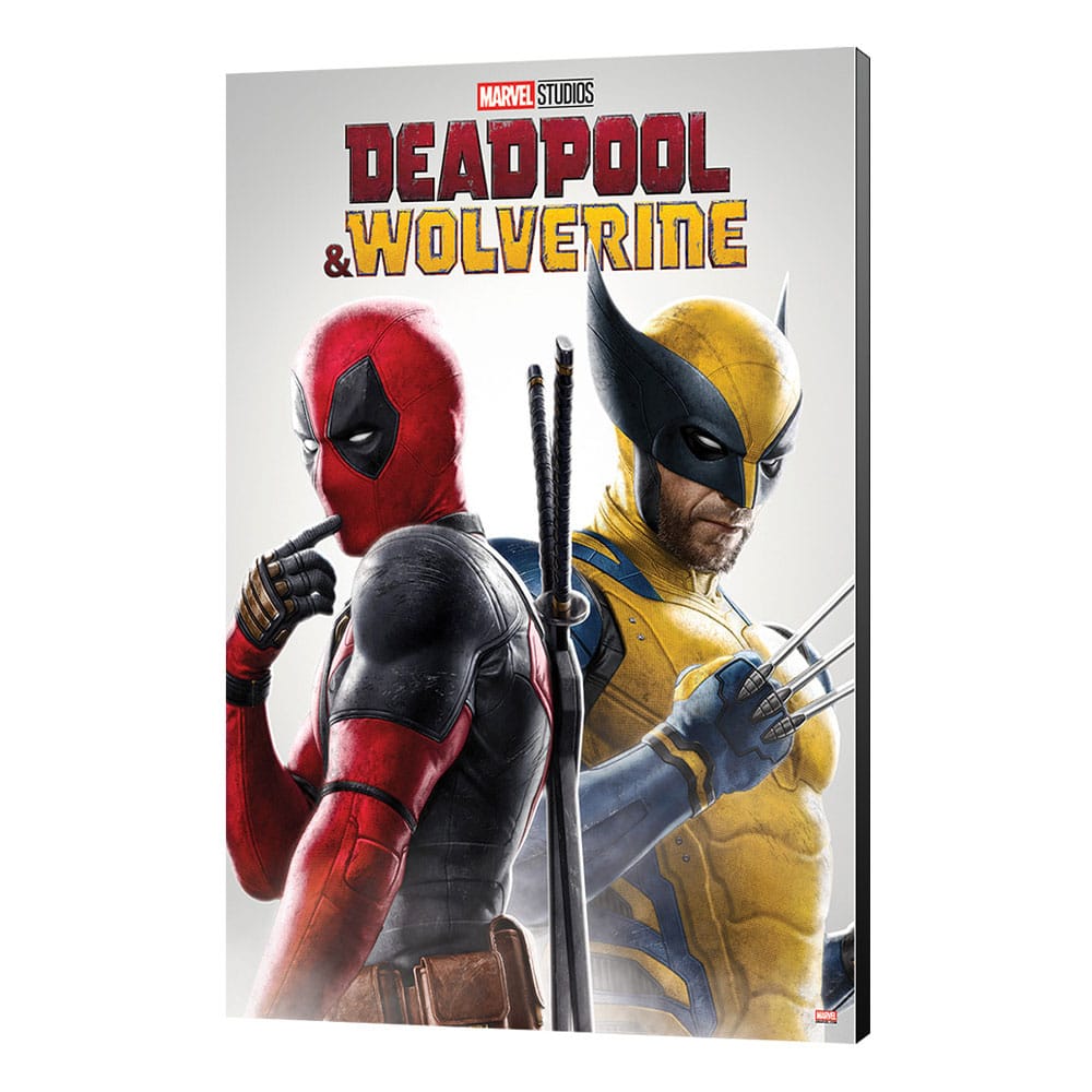 Marvel Wooden Wall Art Deadpool & Wolverine 02 Best friends 35 x 50 cm