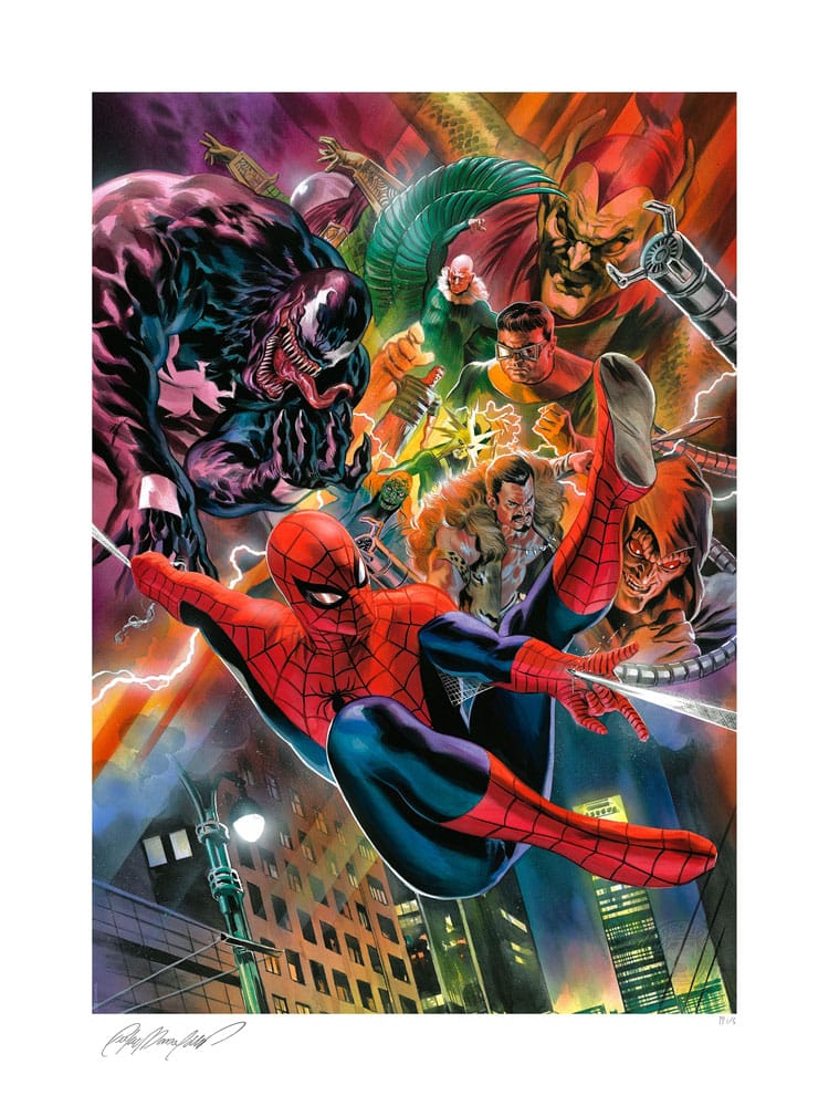 Marvel Art Print Spider-Man vs the Sinister Six 46 x 61 cm - unframed
