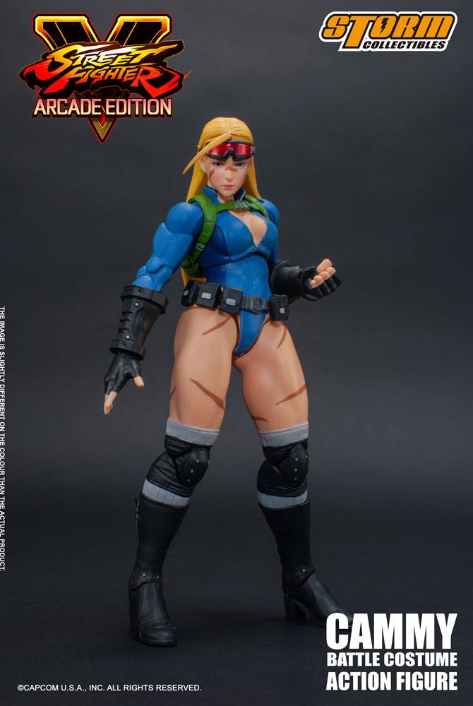 Street Fighter V Arcade Edition Action Figure 1/12 Cammy Battle Costume 15 cm