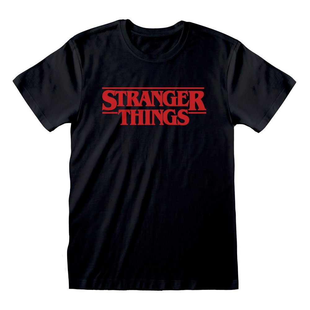 Stranger Things - Logo - Black - T-Shirt - Maat XL