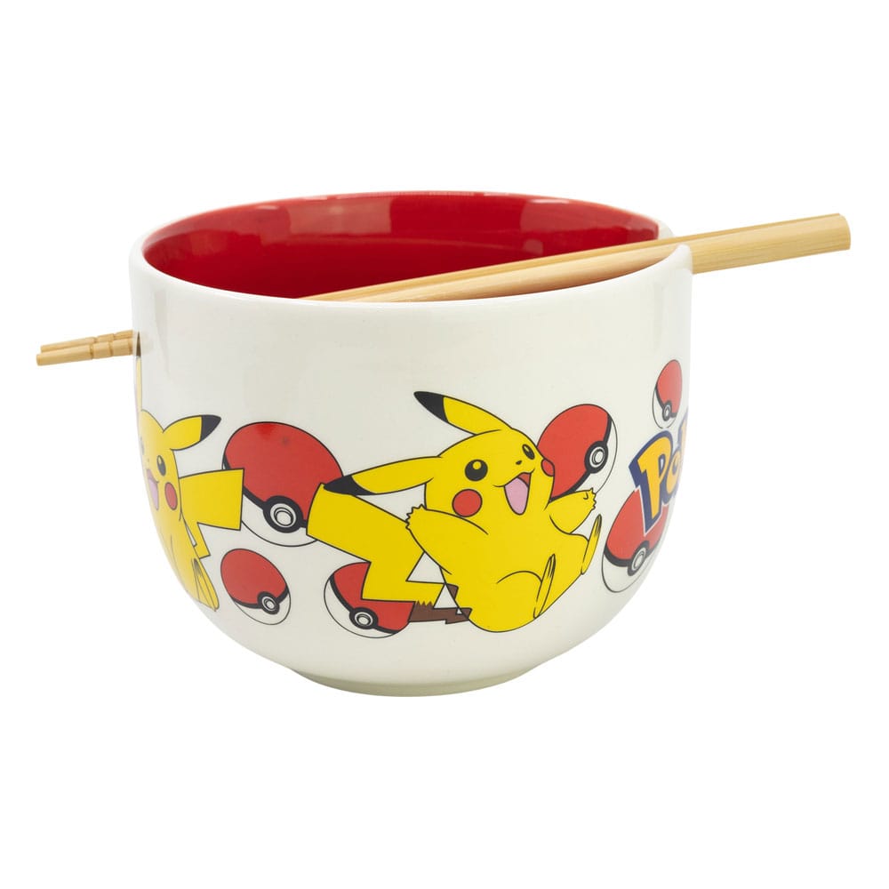 Pokémon - Pikachu Ramenkom met eetstokjes