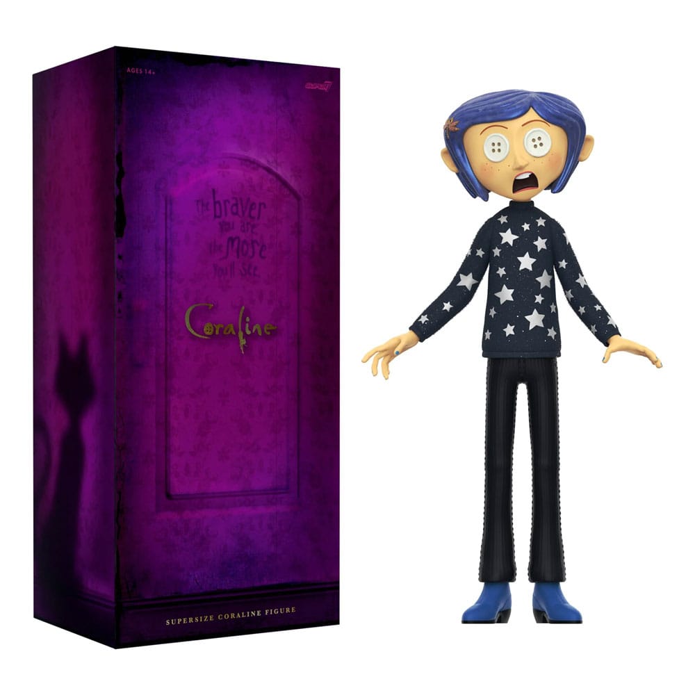 Coraline Supersize Vinyl Action Figure Coraline with Hat (Button Eyes) 40 cm