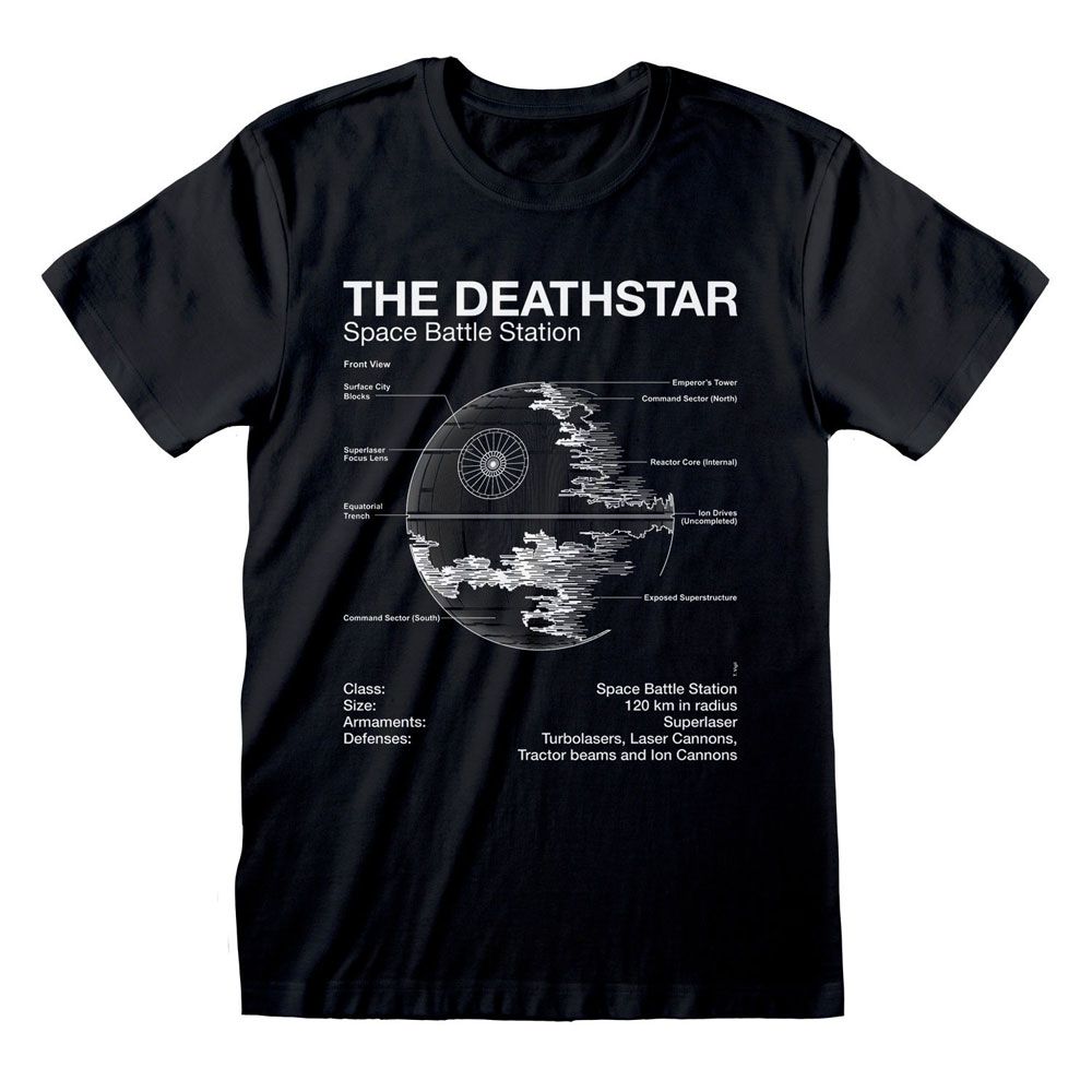 STAR WARS Death Star Sketch T-shirt - Maat M