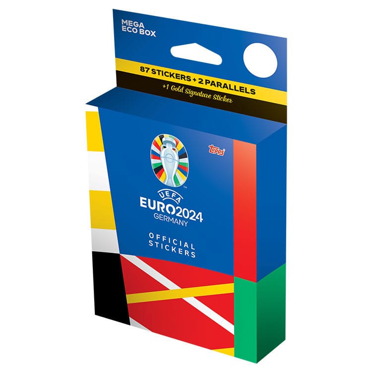 Euro 2024 Stickercollectie - Mega Eco Box met 2 Parallelle Stickers + 1 Gold Signature!